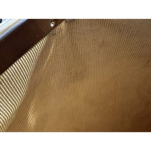 Etra Brown Leather Clutch Shoulder Purse Vintage 1950s - Picture 14 of 16